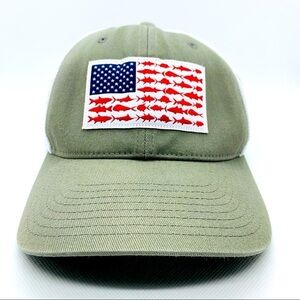 Columbia PFG American Flag Fishing Hat Unisex Fitted